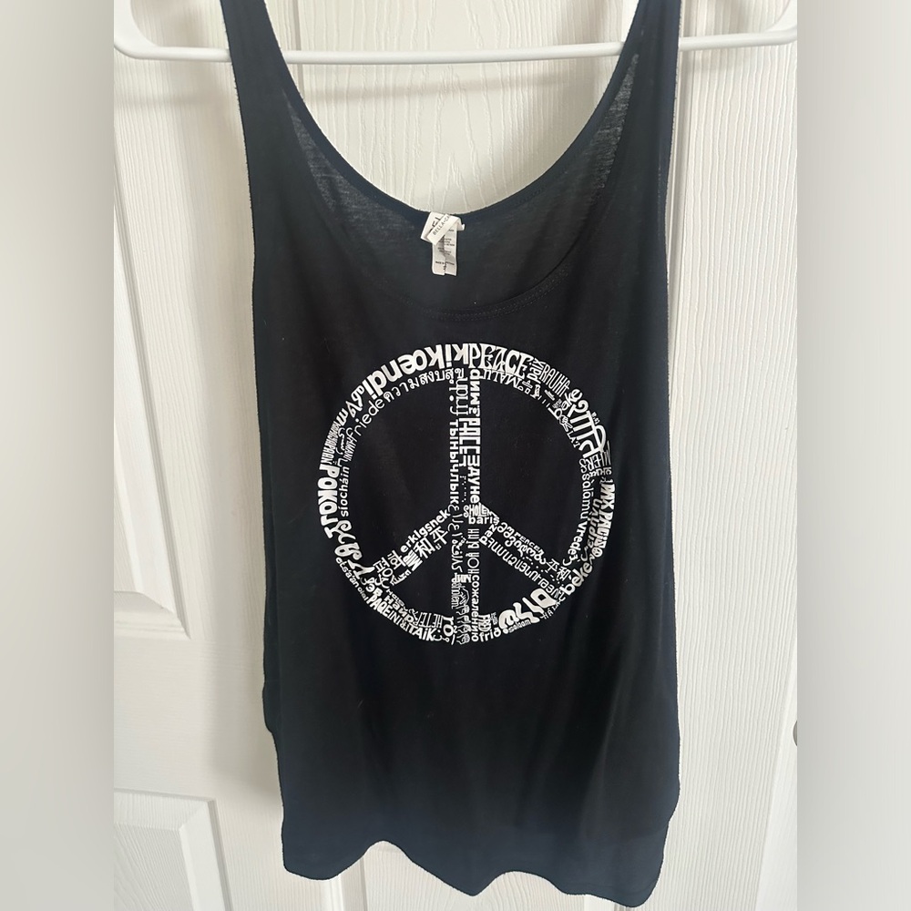 Peace sign tank top